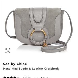 See by Chloe Hana Mini Suede and Leather Crossbody